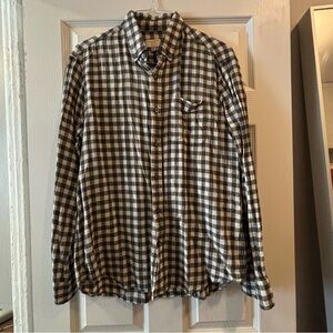 Club Monaco Gingham Lightweight Flannel Shirt